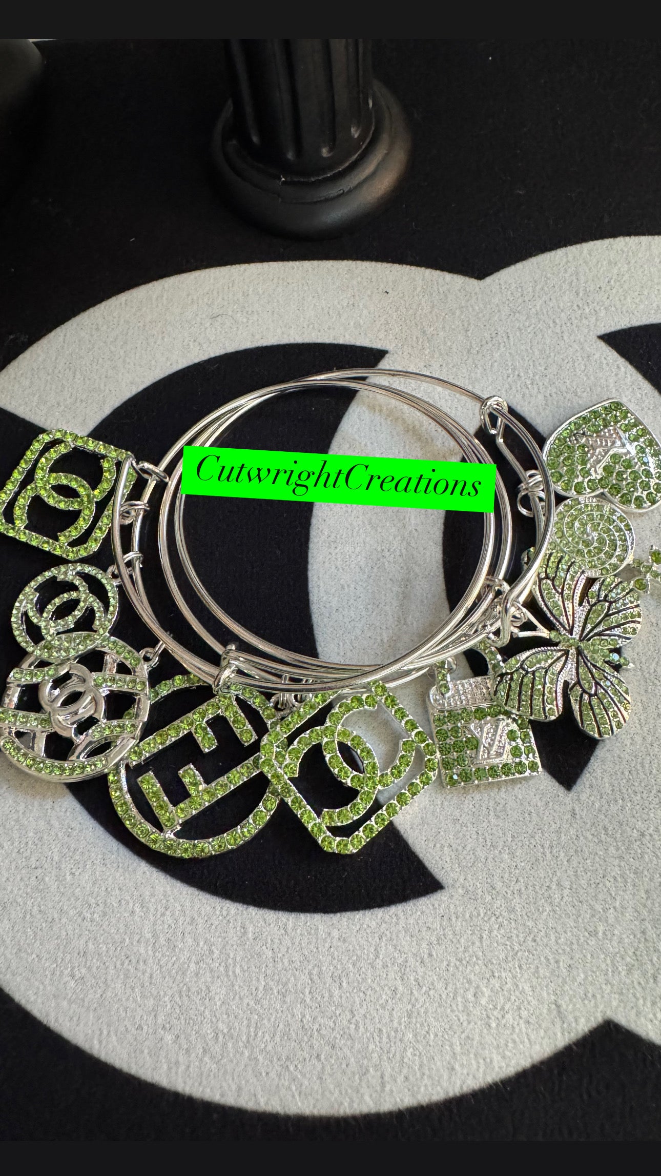 Green Bling Bracelet