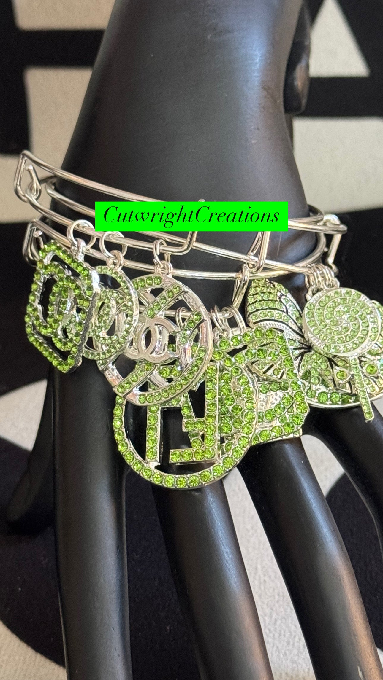 Green Bling Bracelet