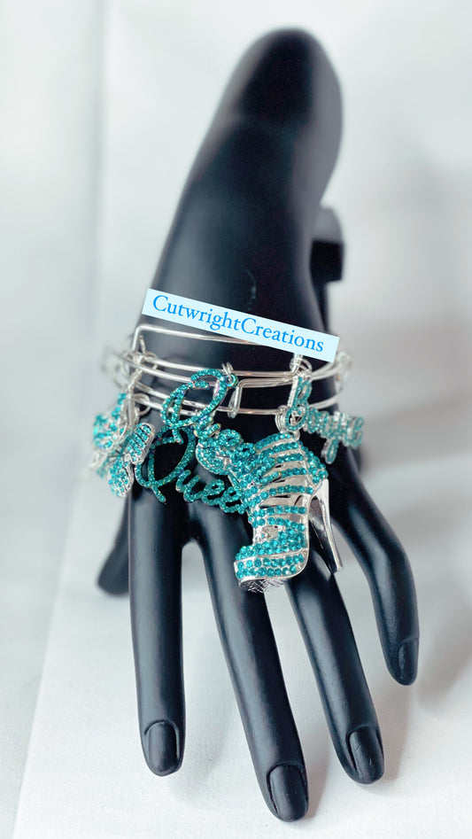 Lady in Blue Charm Bracelets